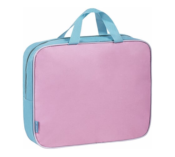 Изображение товара Папка Staff на молнии с ручками everyday А4, 1 отделение, полиэстер, 80 мм, нежно-розовый 271488