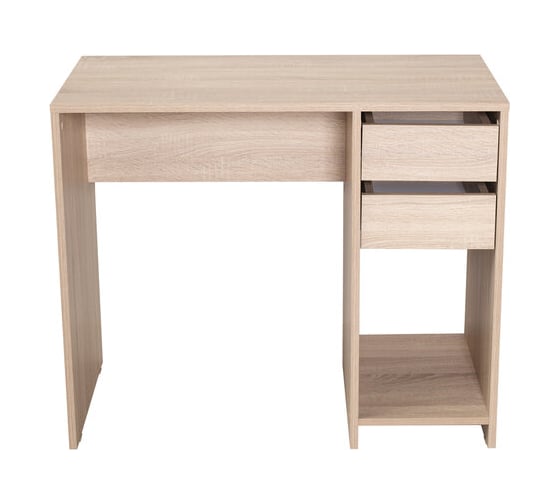 Изображение товара Письменный/компьютерный стол BRABIX scandi cd-017, 900x450x750 мм, 2 ящика, дуб сонома 641895