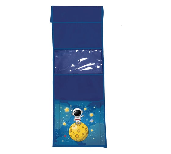 Изображение товара Кармашки-органайзер в шкафчик для детского сада ЮНЛАНДИЯ увеличенный размер, 26x80 см, space dude 271071