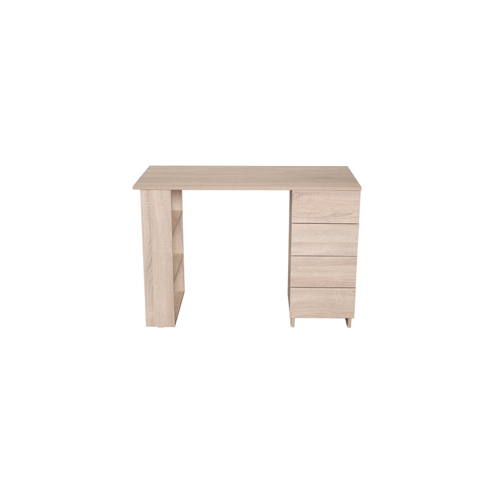 Изображение товара Письменный/компьютерный стол BRABIX scandi cd-016, 1100x500x750 мм, 4 ящика, дуб сонома 641892