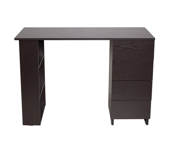 Изображение товара Письменный/компьютерный стол BRABIX scandi cd-016, 1100x500x750 мм, 4 ящика, венге 641893