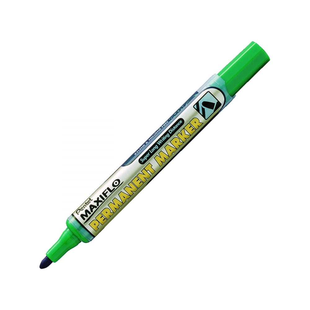 Перманентный маркер Pentel маркер перманентный uni 320f 1 0 3 0 мм наконечник пулевидный зеленый