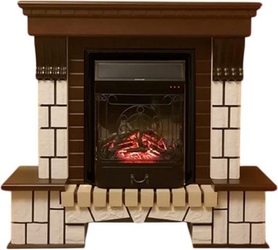 Изображение товара Каминокомплект InterFlame Экстер Магия Люкс Majestic BL Majestic темный дуб