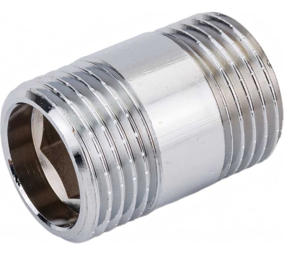 Изображение товара Бочонок сантехнический удлинительный MPF 1/2" - 10 (30) мм латунный никелированный для труб наружная резьба ИС.070716