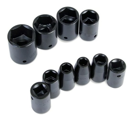 Изображение товара Набор торцевых головок (10-27 мм; 1/2"; 10 шт.) Foxweld AERO 5751