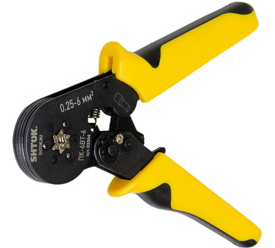 Изображение товара Пресс-клещи для опрессовки втулочных наконечников 0.25-6 мм2 SHTOK ПК-6вт-6 03504