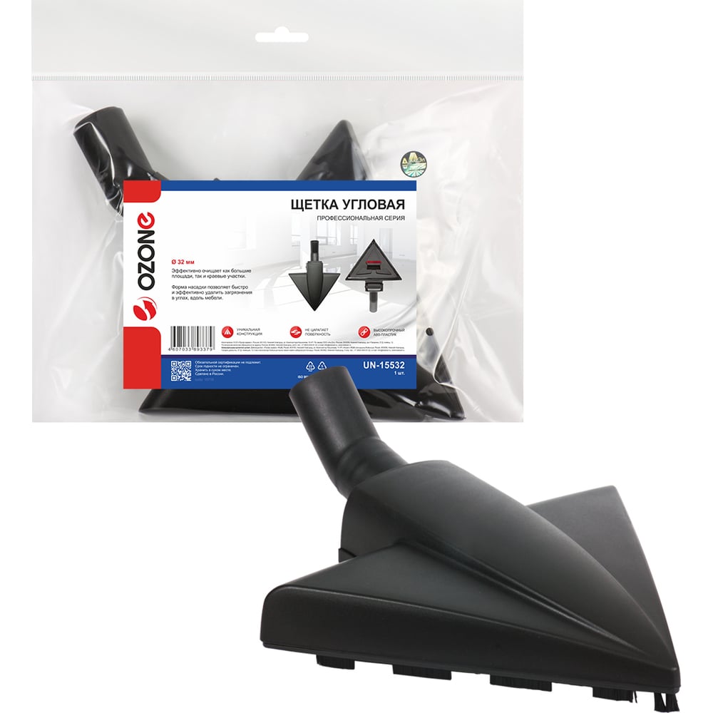 Изображение товара Насадка треугольная для жестких поверхностей 32 мм OZONE UN-15532
