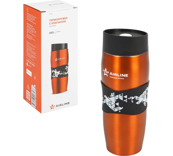 Изображение товара Термокружка Airline 380 мл, красная IT-03