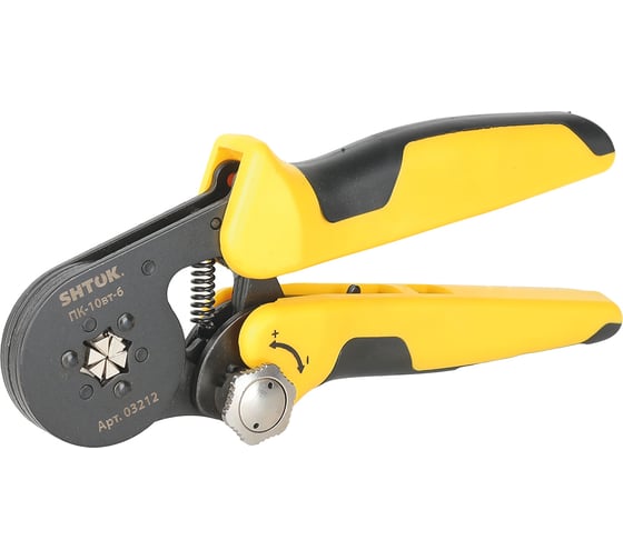Изображение товара Пресс-клещи для опрессовки втулочных наконечников 0.25-10 мм2 SHTOK ПК-10вт-6 03212