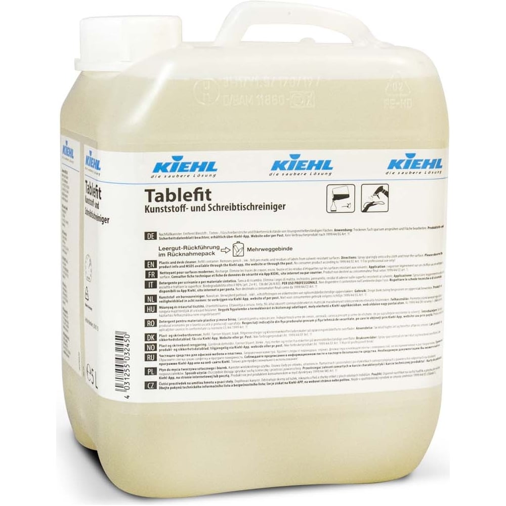 Средство для чистки пластика мебели, поверхностей от спецзагрязнений KIEHL Johannes KG Tablefit j500105