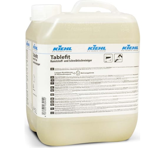 Изображение товара Средство для чистки пластика, мебели, поверхностей от спец. загрязнений KIEHL Johannes KG Tablefit 5л j500105