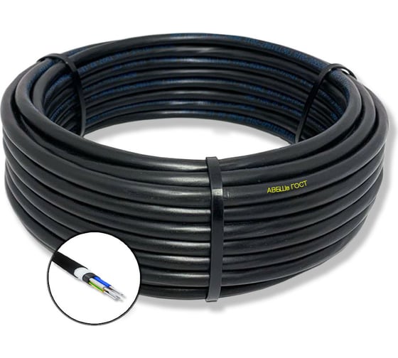 Изображение товара Силовой бронированный кабель ПРОВОДНИК авбшв 5x4 мм2, 30м OZ83469L30