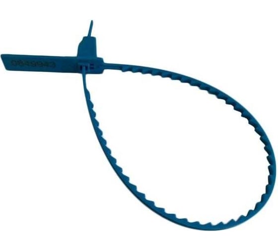 Изображение товара Пластиковая номерная пломба ООО Пломба.Ру D 3,4 мм, L 210 мм, Синий 1000 шт. КПП-1-2203 619346