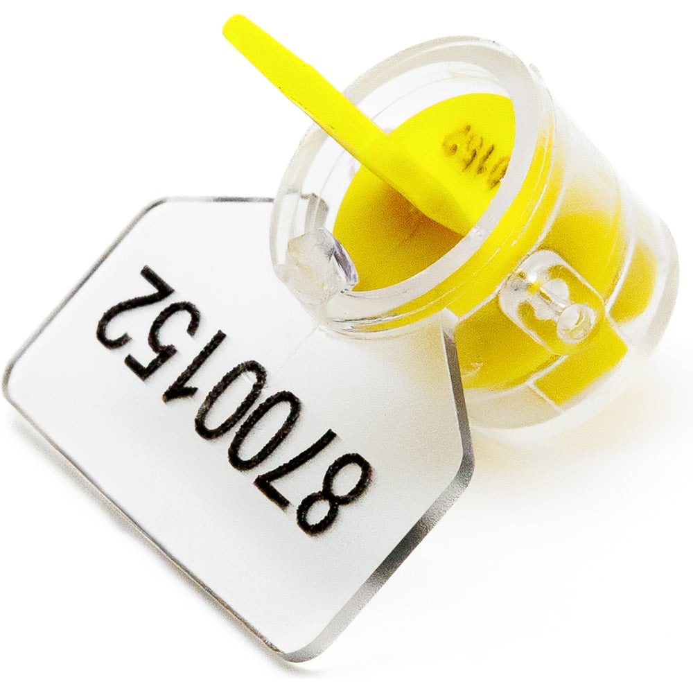 Изображение товара Пломба пластиковая роторная номерная желтая 1000 шт.