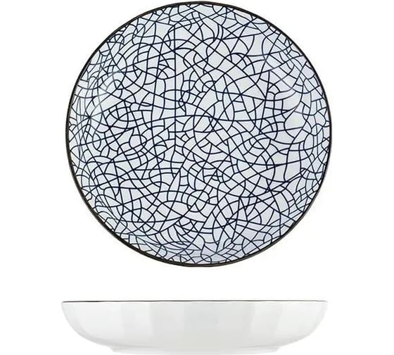 Изображение товара Набор тарелок ZDK Kitchen Japanese Collection, 2 шт, цвет голубой, диаметр 20 см 371104-SET2