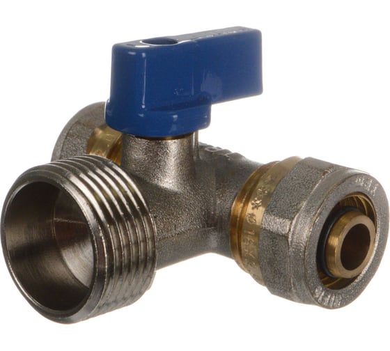 Изображение товара Шаровой кран для стиральной машины Terma 16 на 3/4 на 16 ц/ш/ц под металлополимерные/пластиковые трубы 30230 36086