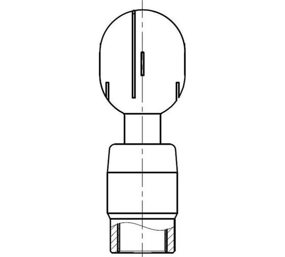 Изображение товара Эллиптическая головка ТПК «Московия» резьба Q23-ГЭ1/4"-316L