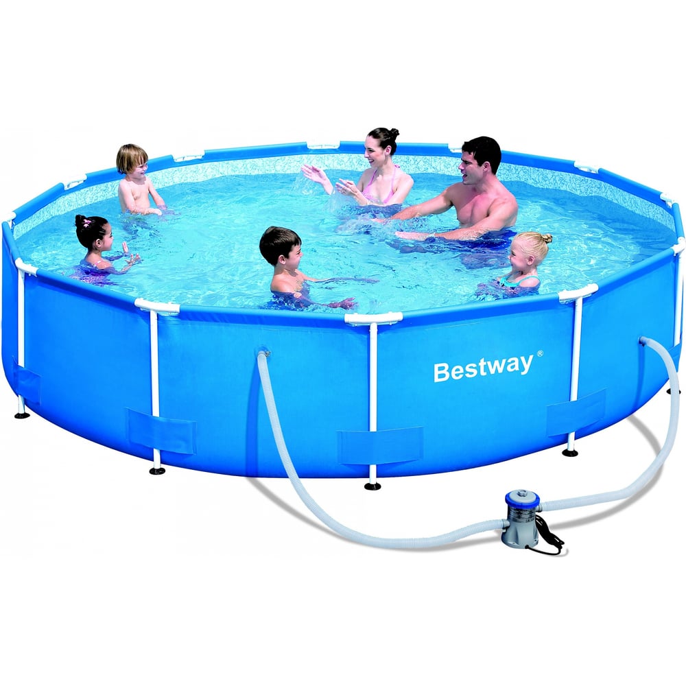 Каркасный бассейн BestWay бассейн каркасный прямоугольный bestway 56411 bw 300х201х66 см