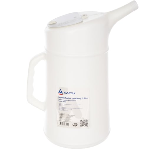 Изображение товара Мерная емкость с крышкой, 5 л МАСТАК 135-10005