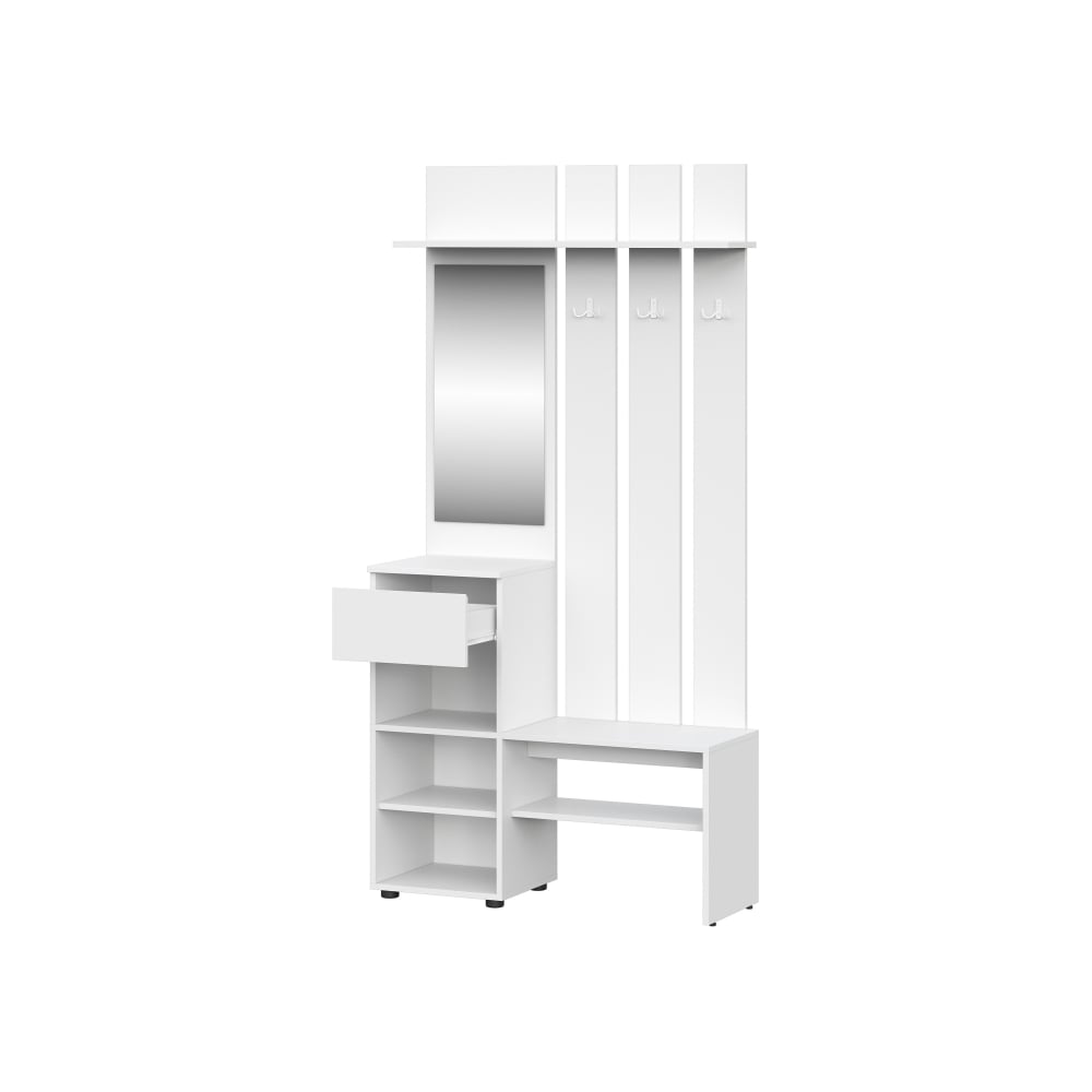 Изображение товара Прихожая Woodville валенсия белый текстурный 536229