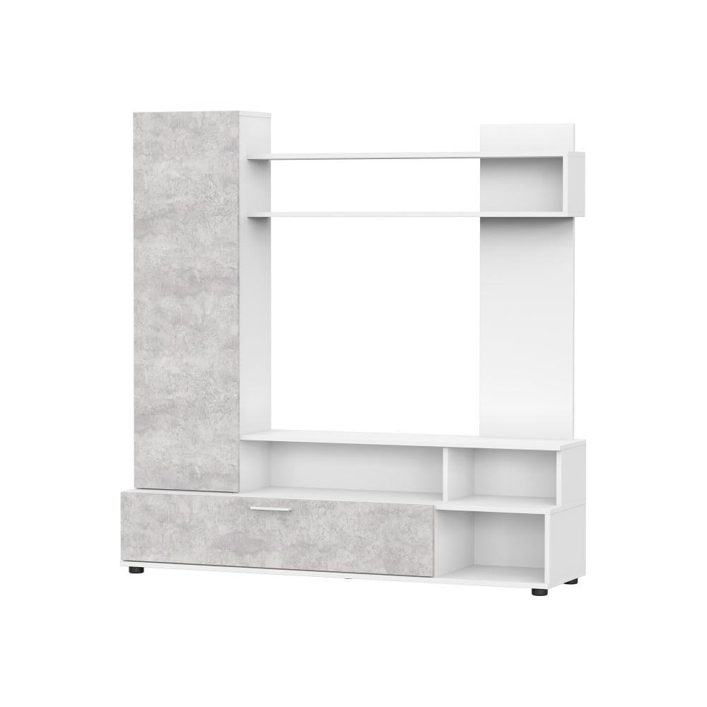 Изображение товара Готовая гостиная Woodville nigel белый/цемент светлый 499621