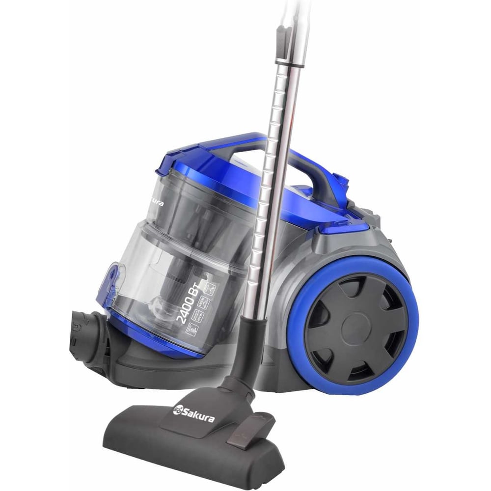 Изображение товара Пылесос SAKURA SA-8315BL 2400Вт, б/м, HEPA, синий РТ-00069607