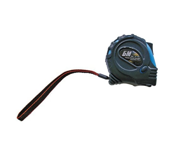 Изображение товара Рулетка БМ Каучук 10 м, с тремя фиксаторами, 10x25 мм 01154