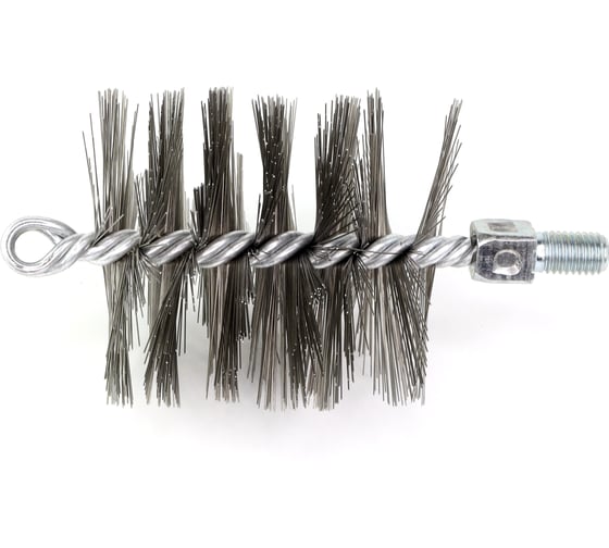 Изображение товара Щетка ерш д85x95x160, сталь 0,35, м12 очистка котлов теплообменников дымоходов труб отверстий SIT 1913