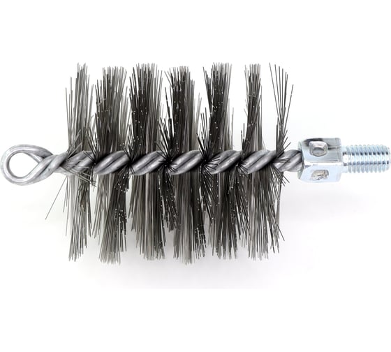 Изображение товара Щетка ерш д80x95x160, сталь 0,35, м12 очистка котлов теплообменников дымоходов труб отверстий SIT 1912