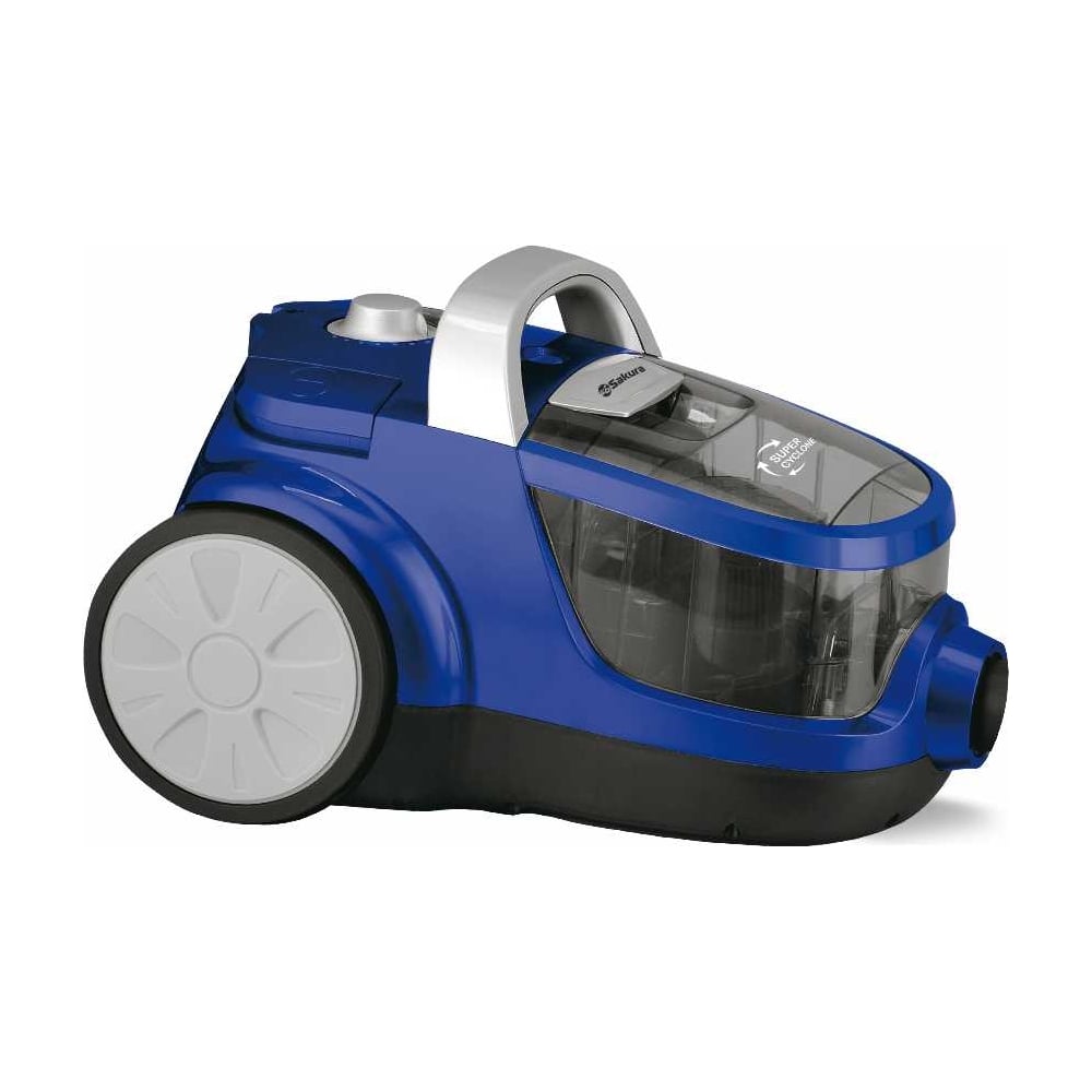 Изображение товара Пылесос SAKURA SA-8314BL 2400Вт, б/м, мультициклон, HEPA, регулировка мощности, синий металлик РТ-00068979