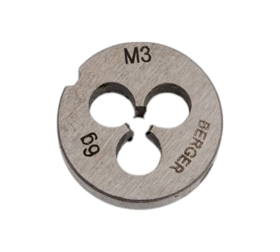 Изображение товара Метрическая плашка М3х0,5мм Berger BG BG1001