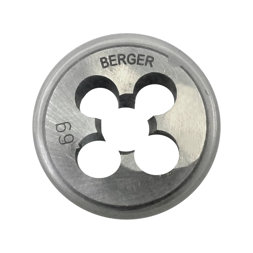 Метрическая плашка Berger BG метрическая плашка профоснастка эксперт 17 4341 м14 2 мм р6м5 hss 1 шт