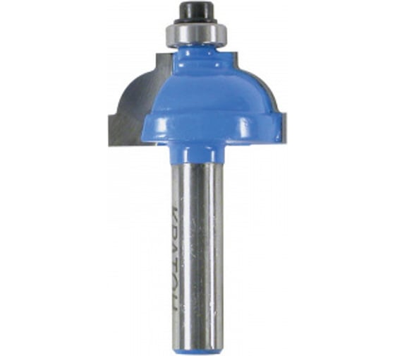 Изображение товара Фреза кромочная калевочная с подшипником (37.5х60 мм; R 11.1 мм; H 20.6 мм; хвостовик 8 мм) Кратон 1 09 03 056