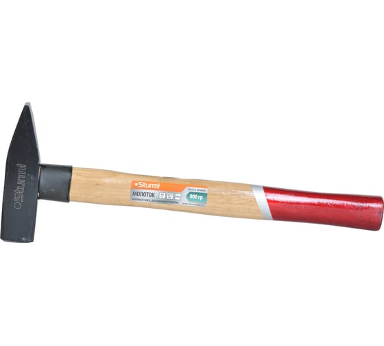 Изображение товара Молоток Sturm 800 г деревянная рукоятка 1010-52-WD0800