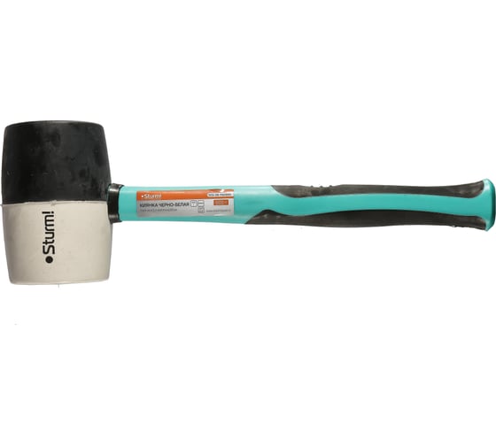 Изображение товара Черно-белая киянка Sturm 900 г обрезиненная рукоятка 1012-06-FB0900