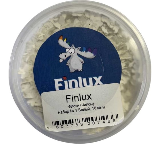 Изображение товара Флоки Finlux Набор № 1 белый, 10 кв.м, 0.1 кг 4603783207466