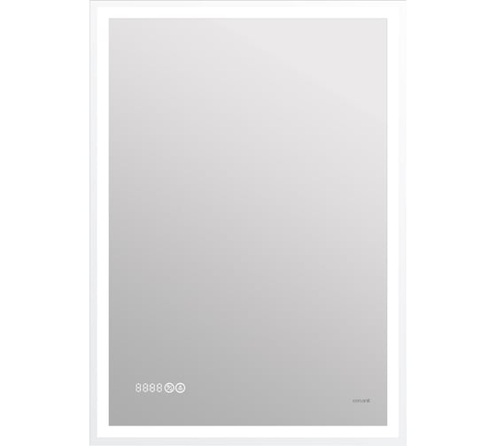Изображение товара Зеркало Cersanit LED 080 design pro 60x85 с подсветкой, часы, с антизапотеванием, прямоугольное 63552