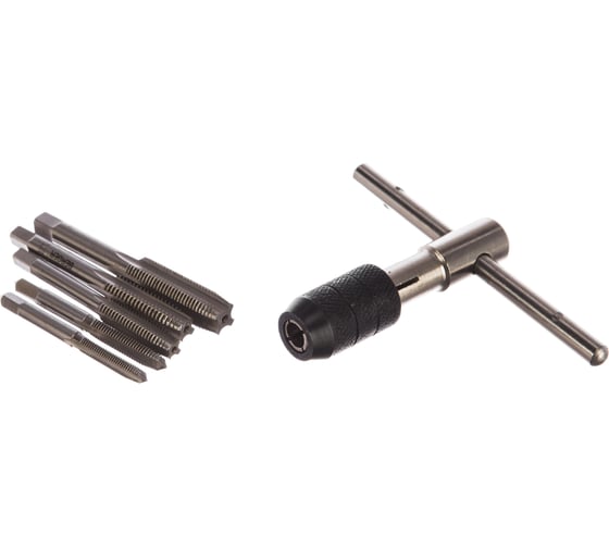 Изображение товара Набор метчиков с быстрозажимным ключом 6шт Berger BG BG06TS