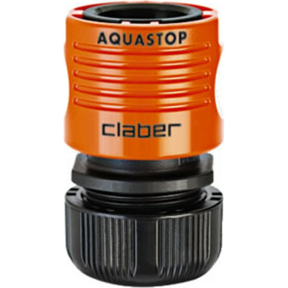фото Коннектор c системой "аквастоп" для шланга (1/2") claber 8000625086023