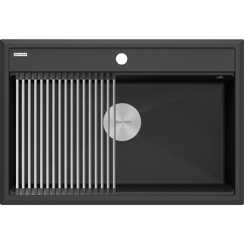 Изображение товара Гранитная мойка Paulmark STEPIA 80 антрацит 750x510