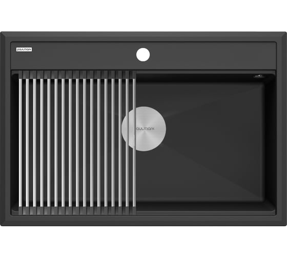 Изображение товара Гранитная мойка Paulmark STEPIA 80 антрацит, 750x510 PM117551-AN