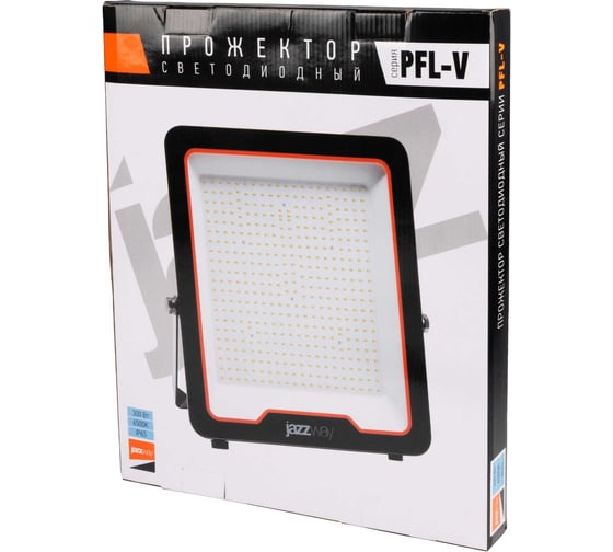 Изображение товара Светодиодный прожектор Jazzway  PFL-V 300Вт 6500К IP65 ДО 5045019