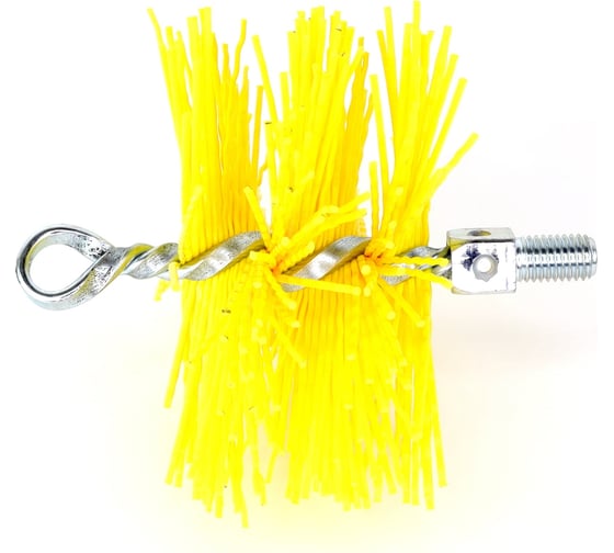 Изображение товара Щетка-ерш для очистки котлов, теплообменников, дымоходов, труб, отверстий SIT д120x60x140, нейлон 1,80x1,30, М12 1899