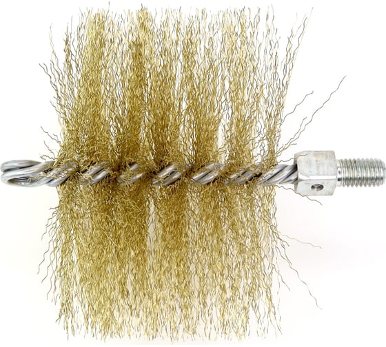 Изображение товара Щетка-ерш для очистки котлов, теплообменников, дымоходов, труб, отверстий SIT д130x95x160, латунированная сталь 0,30, М12 1968