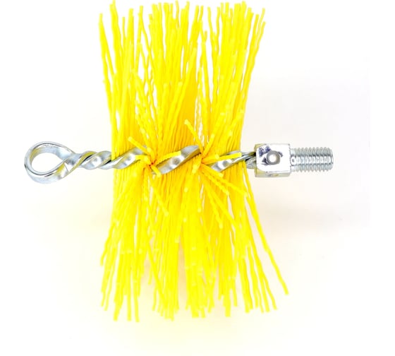 Изображение товара Щетка-ерш для очистки котлов, теплообменников, дымоходов, труб, отверстий SIT д150x60x140, нейлон 1,80x1,30, М12 1893