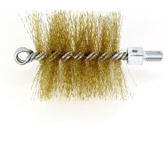Изображение товара Щетка-ерш для очистки котлов, теплообменников, дымоходов, труб, отверстий SIT д90x95x160, латунированная сталь 0,30, М12 1964