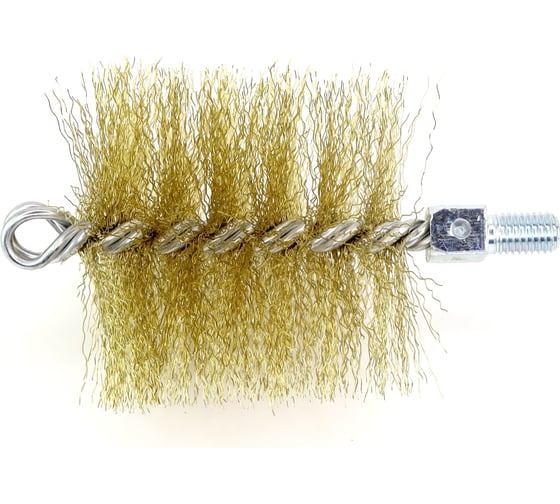 Изображение товара Щетка-ерш для очистки котлов, теплообменников, дымоходов, труб, отверстий SIT д95x95x160, латунированная сталь 0,30, М12 1965