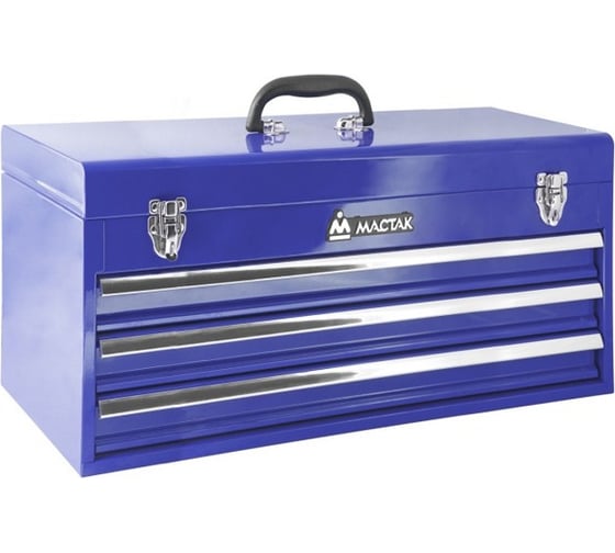 Изображение товара Инструментальный ящик МАСТАК 3 полки, синий 511-03530B