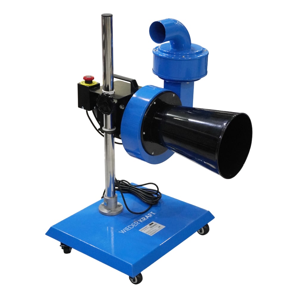 Изображение товара Установка для вытяжки выхлопных газов WIEDERKRAFT WDK-87616 с катушкой и шлангом 190 мм