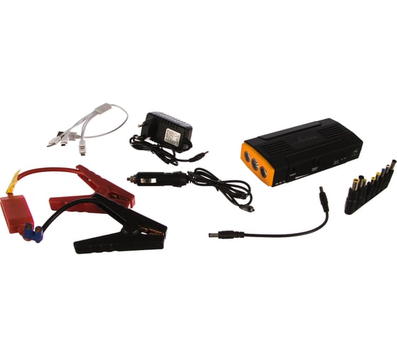 Изображение товара Аккумулятор Airline внешний универсальный Booster 13800 мАч; 2хUSB 5V 2A, 12V/16V/19V, фонарь, пуск ДВС APB-14-06
